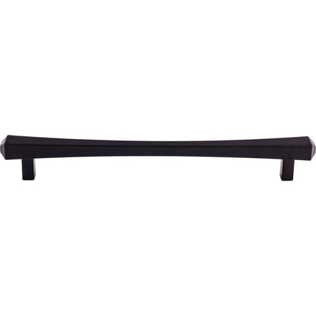 Top Knobs TK818BLK: 12" cc Juliet Square Bar Appliance Pull - Flat Black
