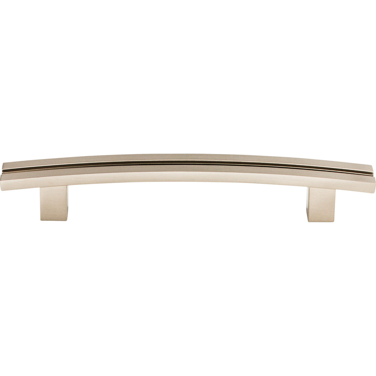 Top Knobs TK81BSN: 5" cc Sanctuary Inset Rail Bar Cabinet Pull - Brushed Satin Nickel