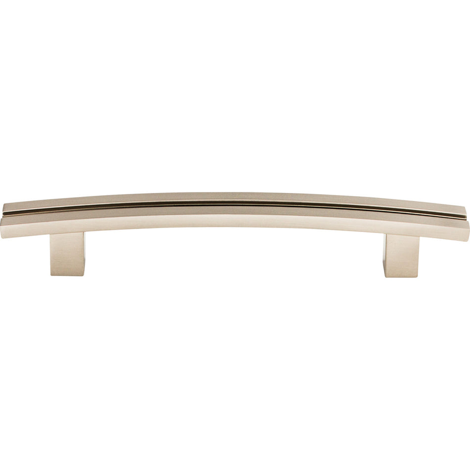 Top Knobs TK81BSN: 5" cc Sanctuary Inset Rail Bar Cabinet Pull - Brushed Satin Nickel