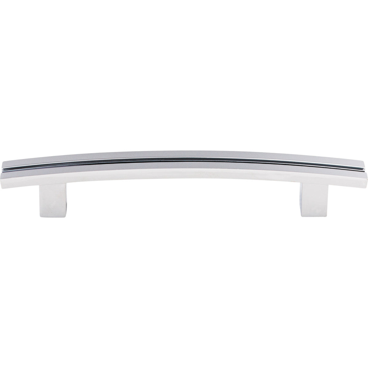 Top Knobs TK81PC: 5" cc Sanctuary Inset Rail Bar Cabinet Pull - Polished Chrome