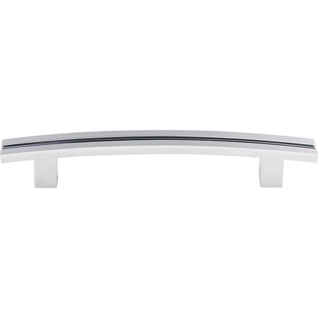 Top Knobs TK81PC: 5" cc Sanctuary Inset Rail Bar Cabinet Pull - Polished Chrome