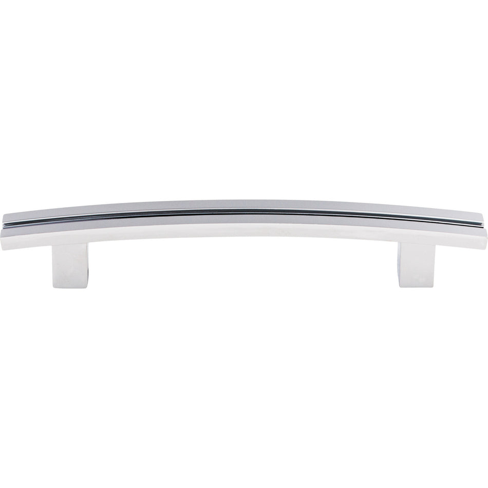 Top Knobs TK81PC: 5" cc Sanctuary Inset Rail Bar Cabinet Pull - Polished Chrome