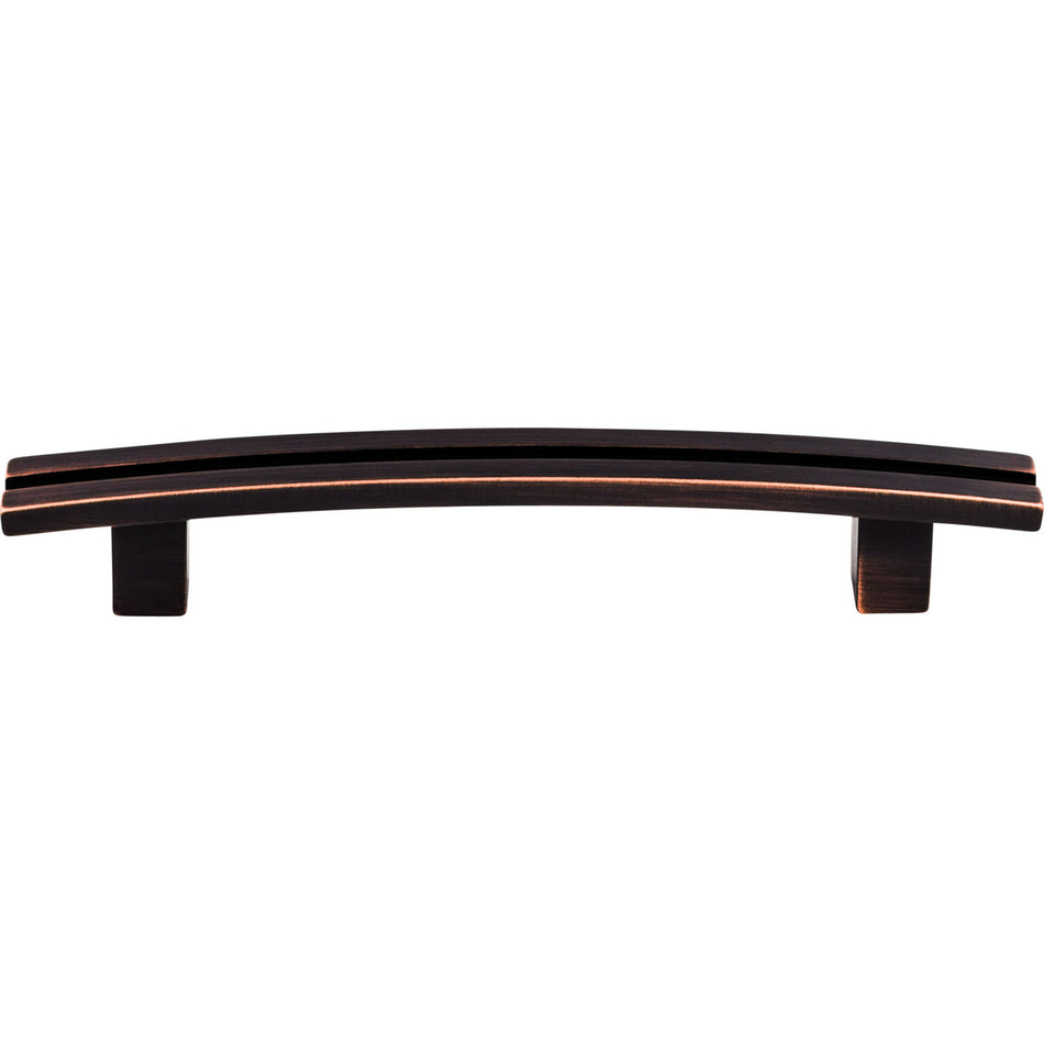 Top Knobs TK81TB: 5" cc Sanctuary Inset Rail Bar Cabinet Pull - Tuscan Bronze