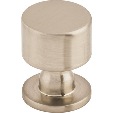 Top Knobs TK820BSN: 1" Lily Round Cabinet Knob - Brushed Satin Nickel