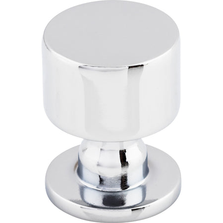 Top Knobs TK820PC: 1" Lily Round Cabinet Knob - Polished Chrome