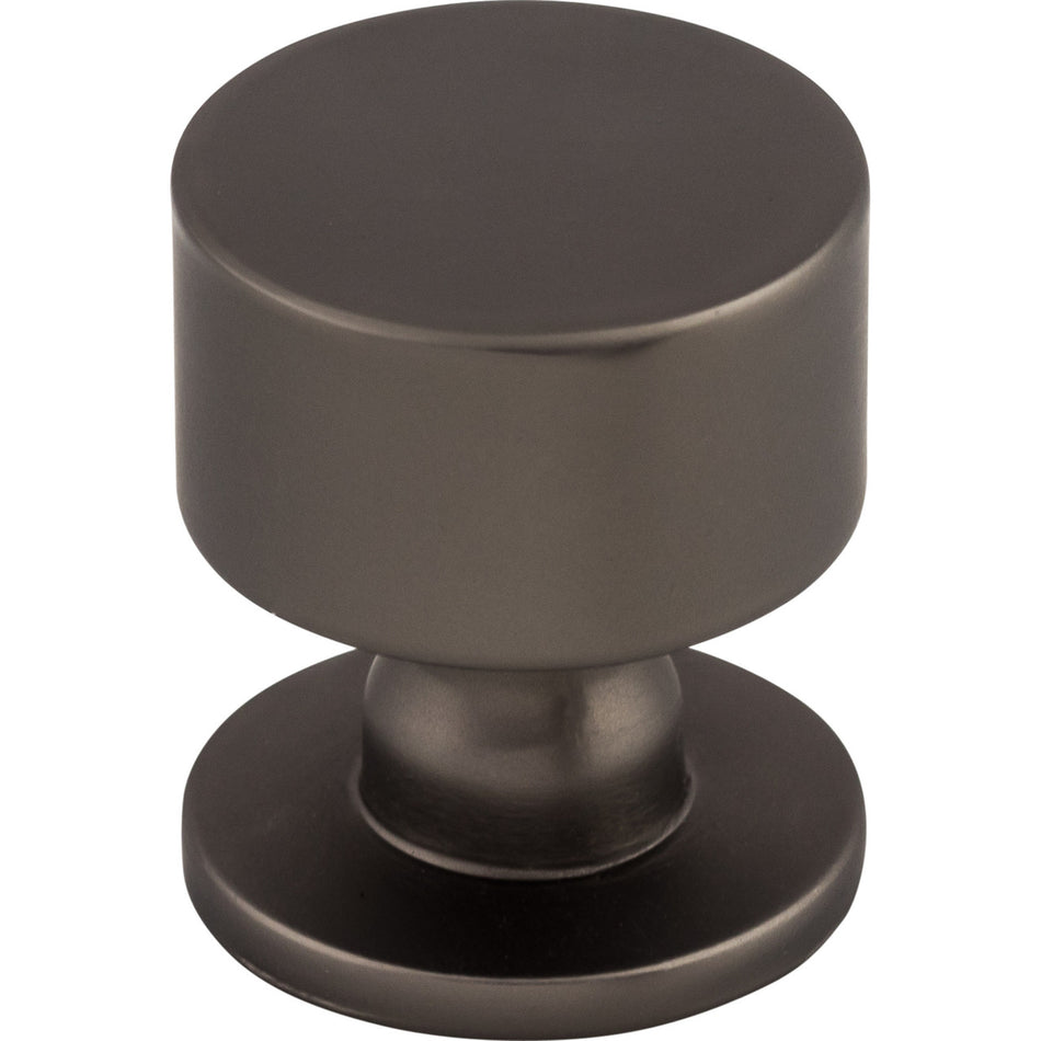 Top Knobs TK821AG: 1-1/8" Lily Round Cabinet Knob - Ash Gray