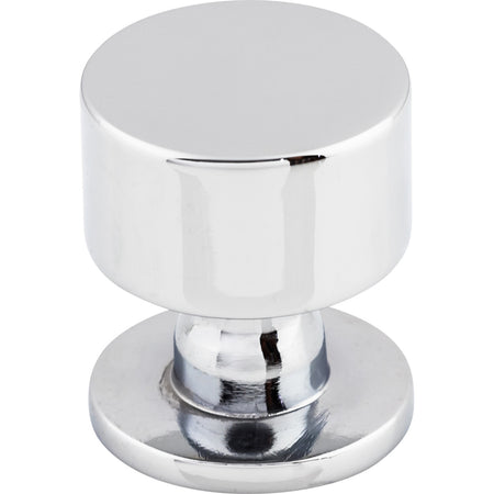 Top Knobs TK821PC: 1-1/8" Lily Round Cabinet Knob - Polished Chrome