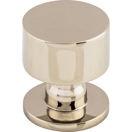 Top Knobs TK821PN: 1-1/8" Lily Round Cabinet Knob - Polished Nickel