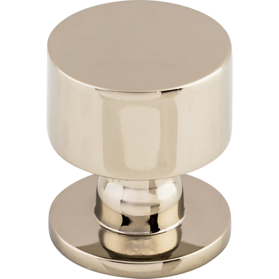 Top Knobs TK821PN: 1-1/8" Lily Round Cabinet Knob - Polished Nickel