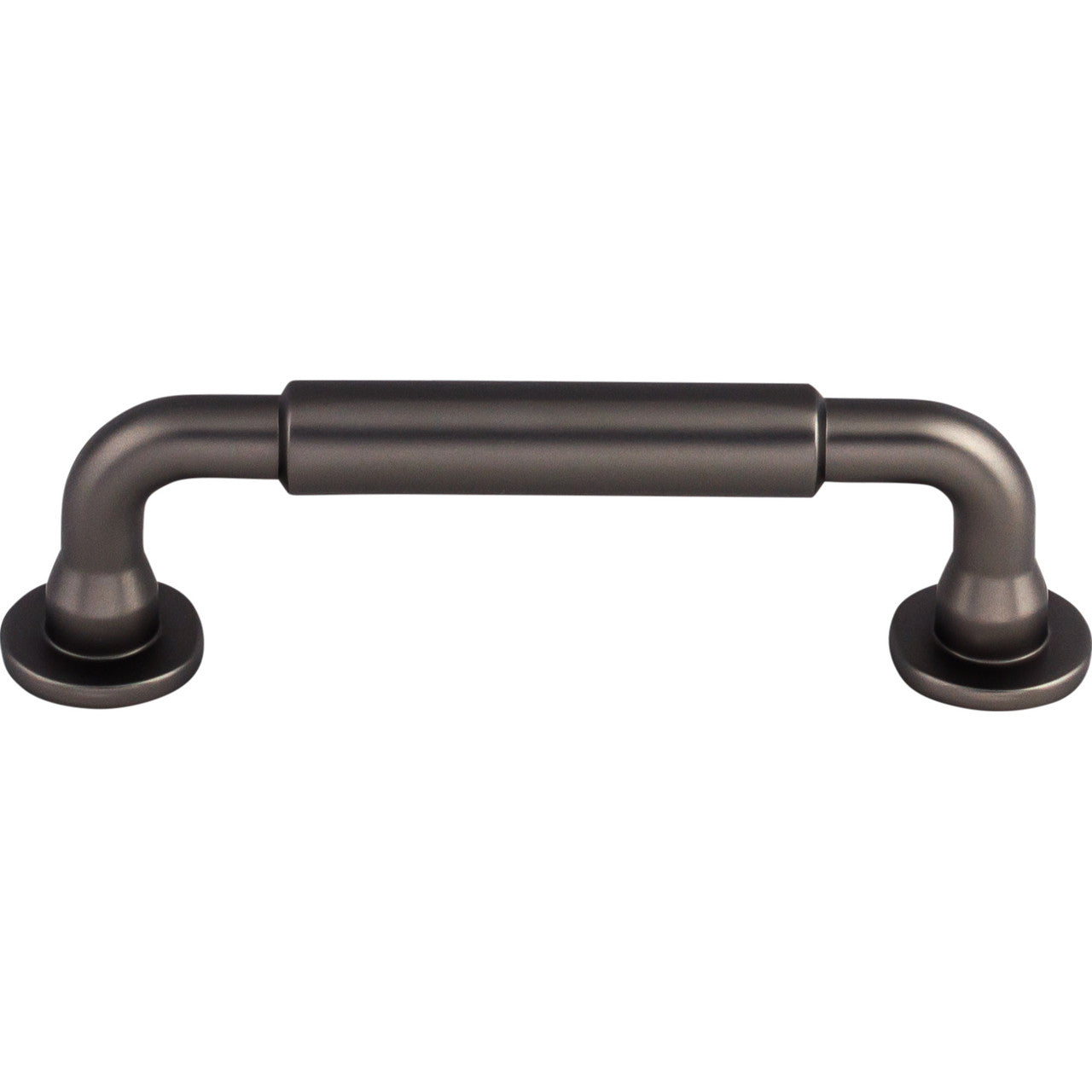 Top Knobs TK822AG: 3-3/4" cc Lily D-Handle Cabinet Pull - Ash Gray