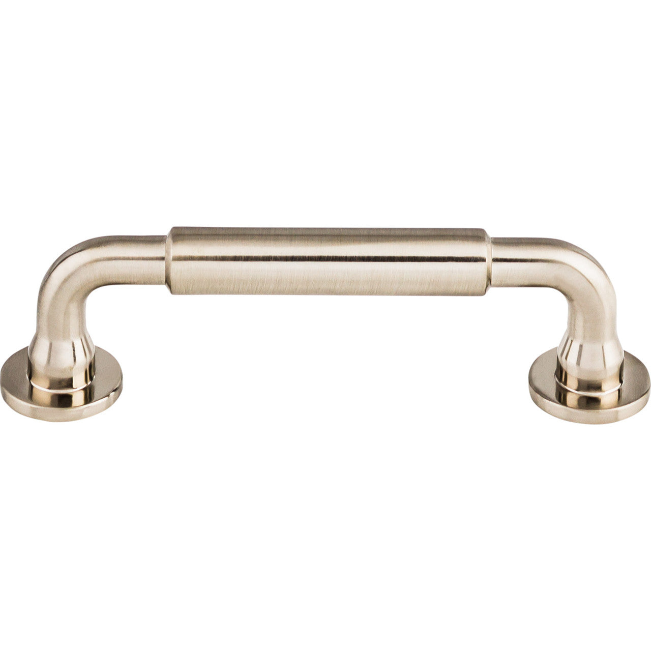 Top Knobs TK822BSN: 3-3/4" cc Lily D-Handle Cabinet Pull - Brushed Satin Nickel