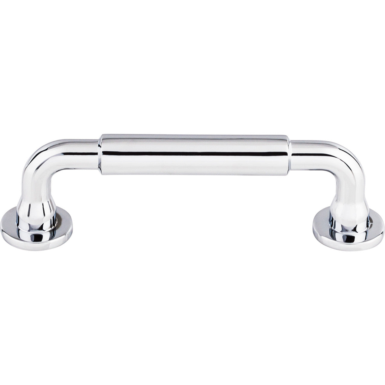 Top Knobs TK822PC: 3-3/4" cc Lily D-Handle Cabinet Pull - Polished Chrome