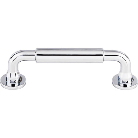 Top Knobs TK822PC: 3-3/4" cc Lily D-Handle Cabinet Pull - Polished Chrome