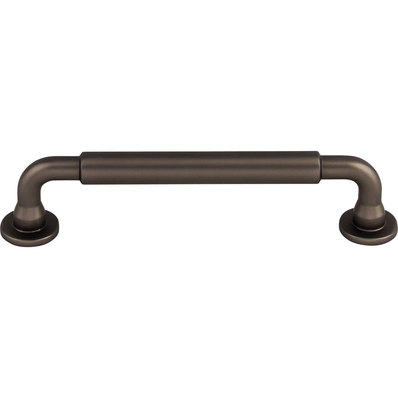 Top Knobs TK823AG: 5-1/16" cc Lily D-Handle Cabinet Pull - Ash Gray