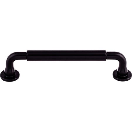 Top Knobs TK823BLK: 5-1/16" cc Lily D-Handle Cabinet Pull - Flat Black