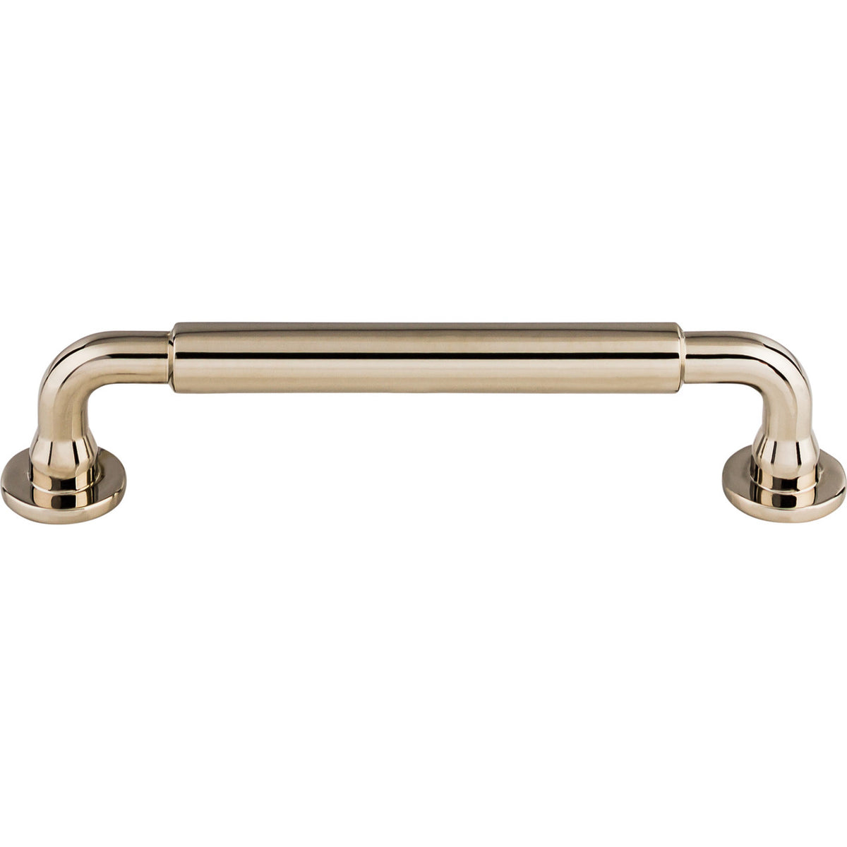 Top Knobs TK823PN: 5-1/16" cc Lily D-Handle Cabinet Pull - Polished Nickel