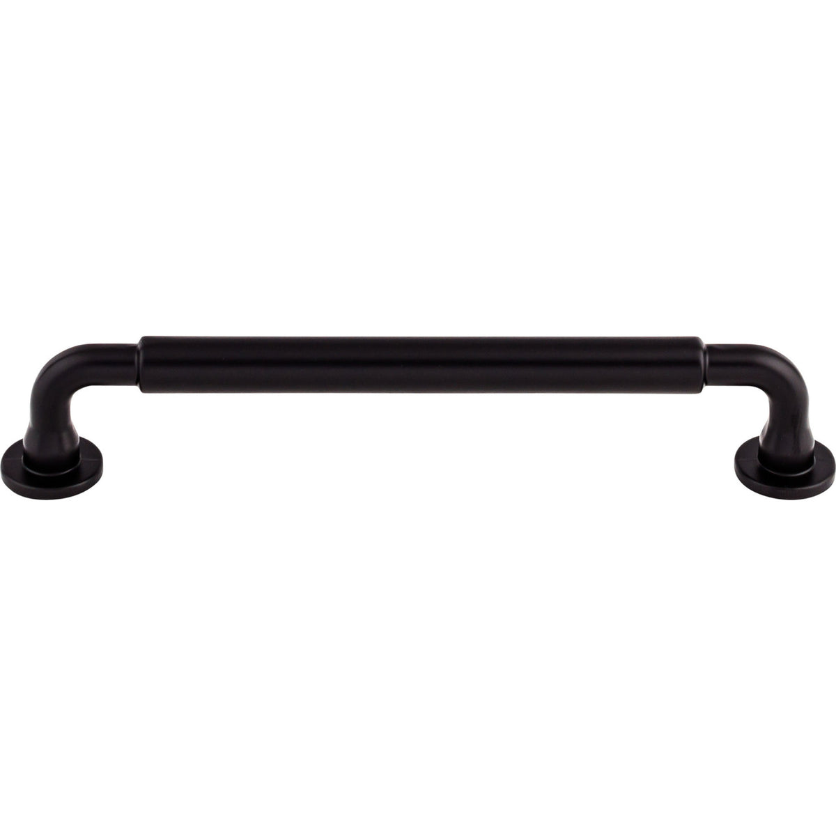 Top Knobs TK824BLK: 6-5/16" cc Lily D-Handle Cabinet Pull - Flat Black