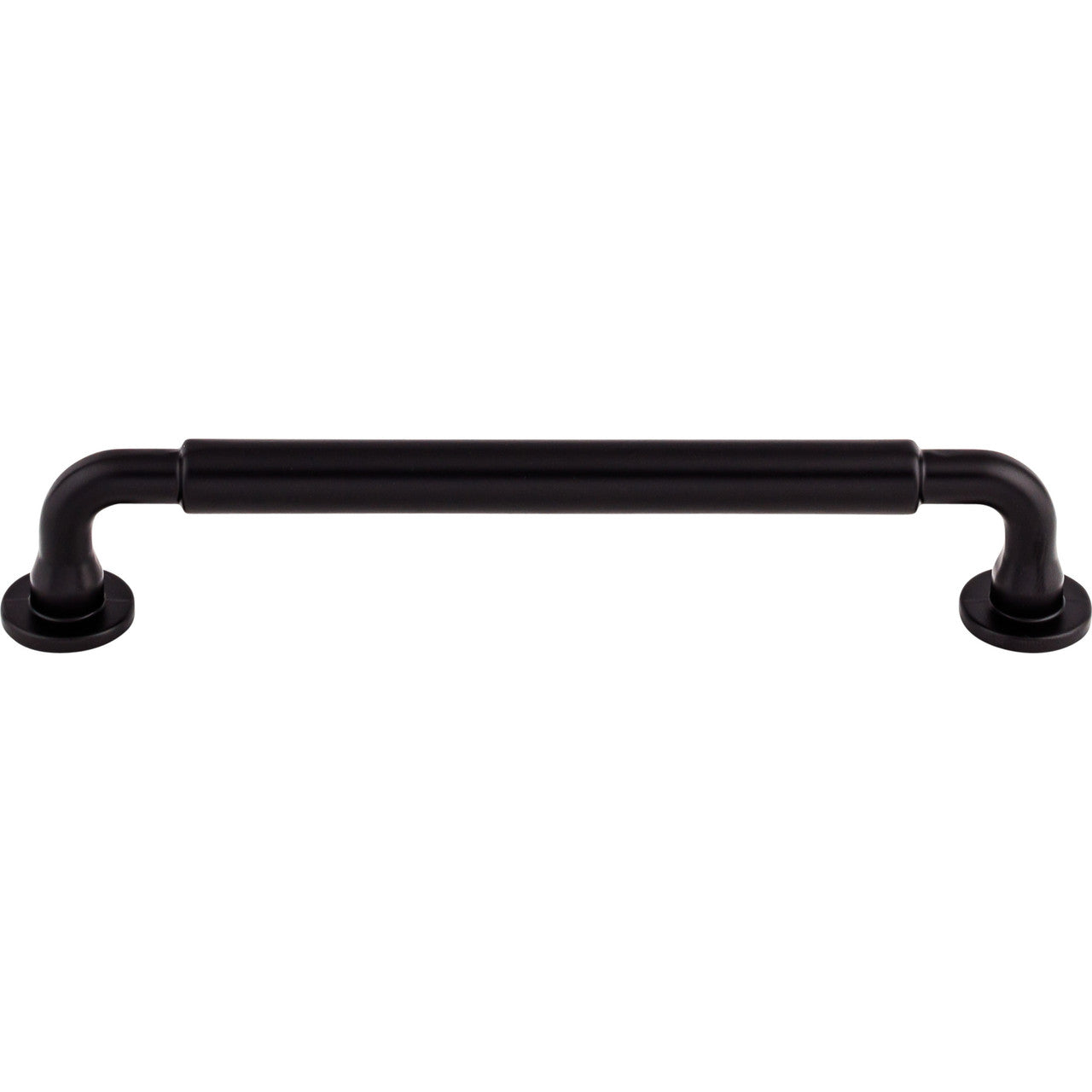 Top Knobs TK824BLK: 6-5/16" cc Lily D-Handle Cabinet Pull - Flat Black