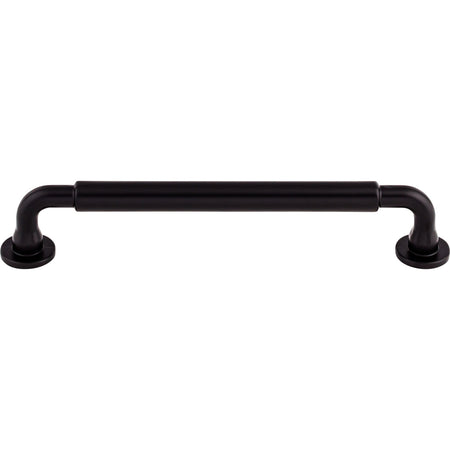 Top Knobs TK824BLK: 6-5/16" cc Lily D-Handle Cabinet Pull - Flat Black