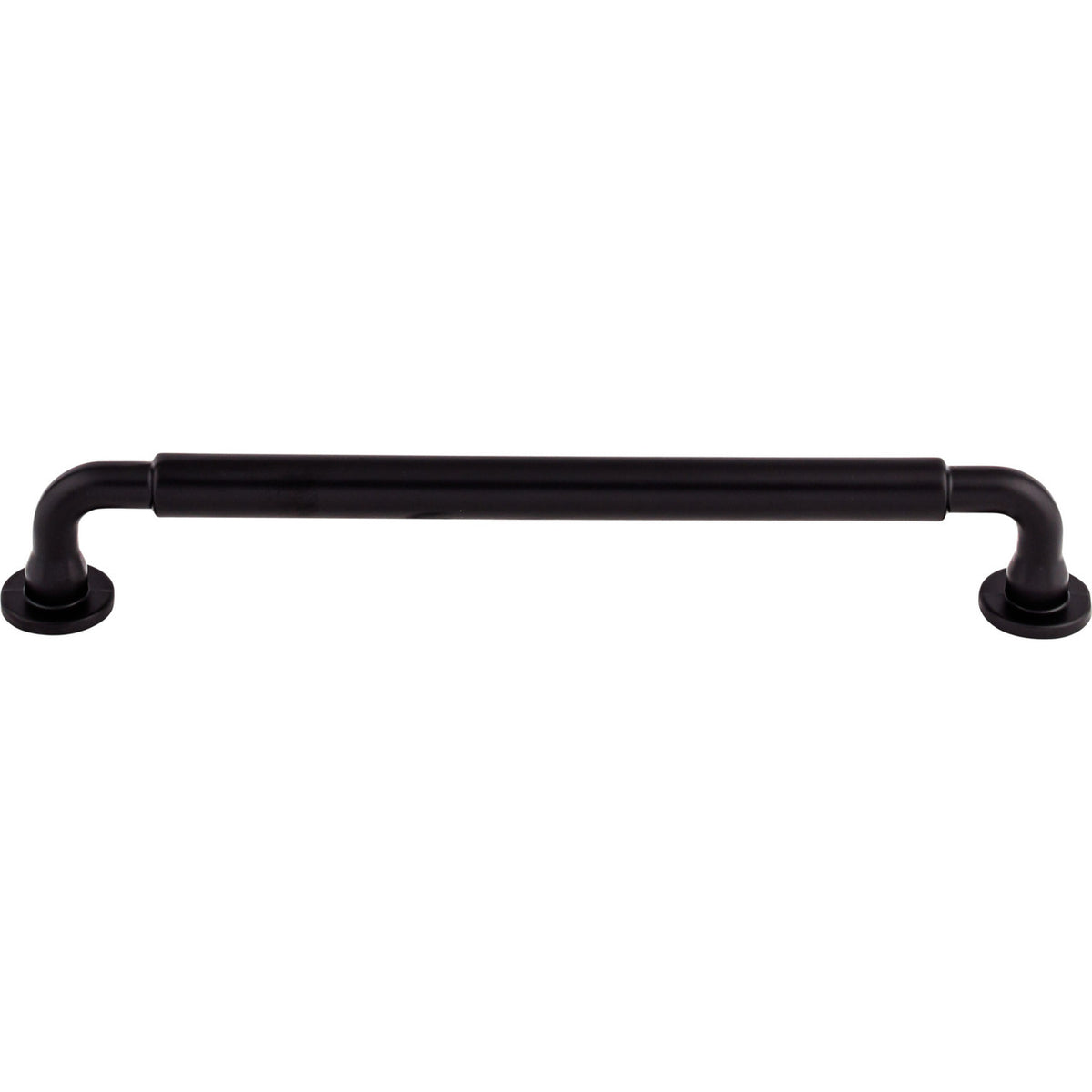 Top Knobs TK825BLK: 7-9/16" cc Lily D-Handle Cabinet Pull - Flat Black
