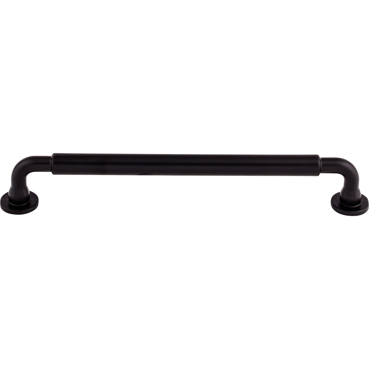 Top Knobs TK825BLK: 7-9/16" cc Lily D-Handle Cabinet Pull - Flat Black