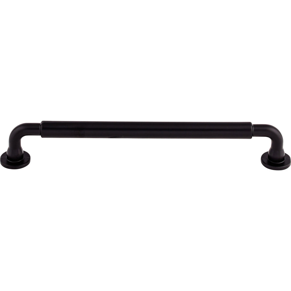 Top Knobs TK825BLK: 7-9/16" cc Lily D-Handle Cabinet Pull - Flat Black