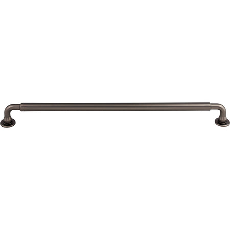 Top Knobs TK827AG: 12" cc Lily D-Handle Cabinet Pull - Ash Gray