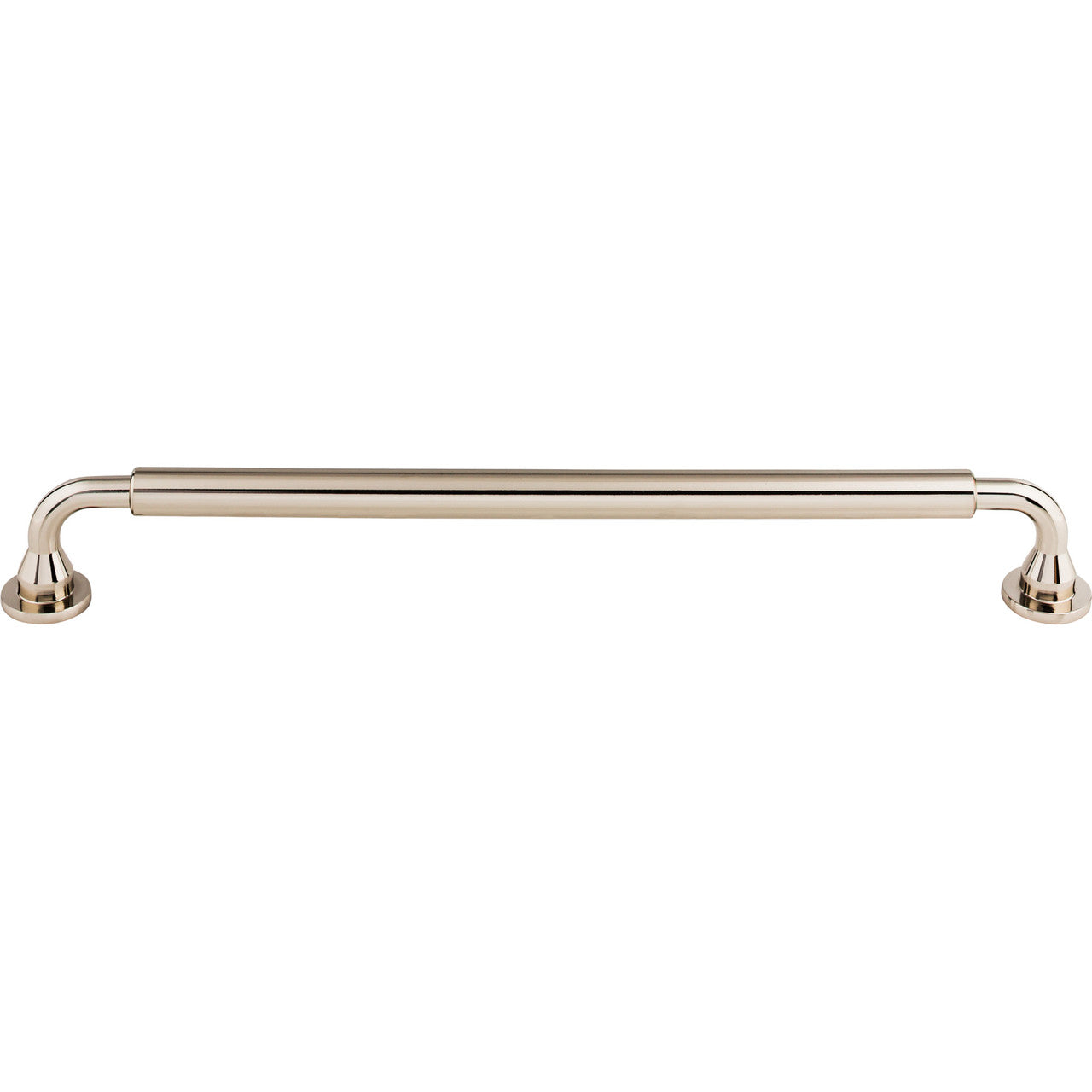 Top Knobs TK828PN: 12" cc Lily D-Handle Appliance Pull - Polished Nickel