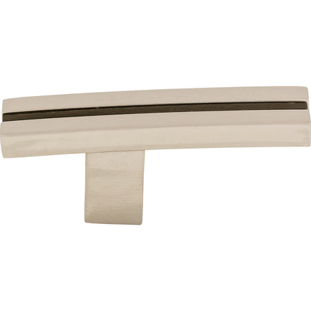 Top Knobs TK82PN: 2-5/8" Sanctuary Inset Rail T-Bar Cabinet Knob - Polished Nickel