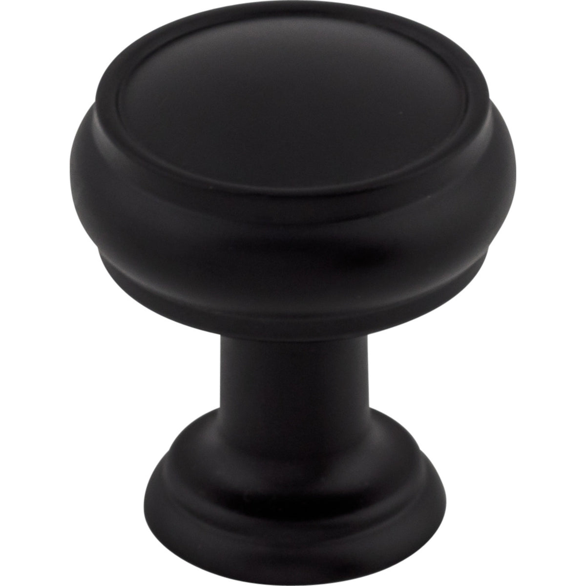 Top Knobs TK830BLK: 1" Eden Round Cabinet Knob - Flat Black