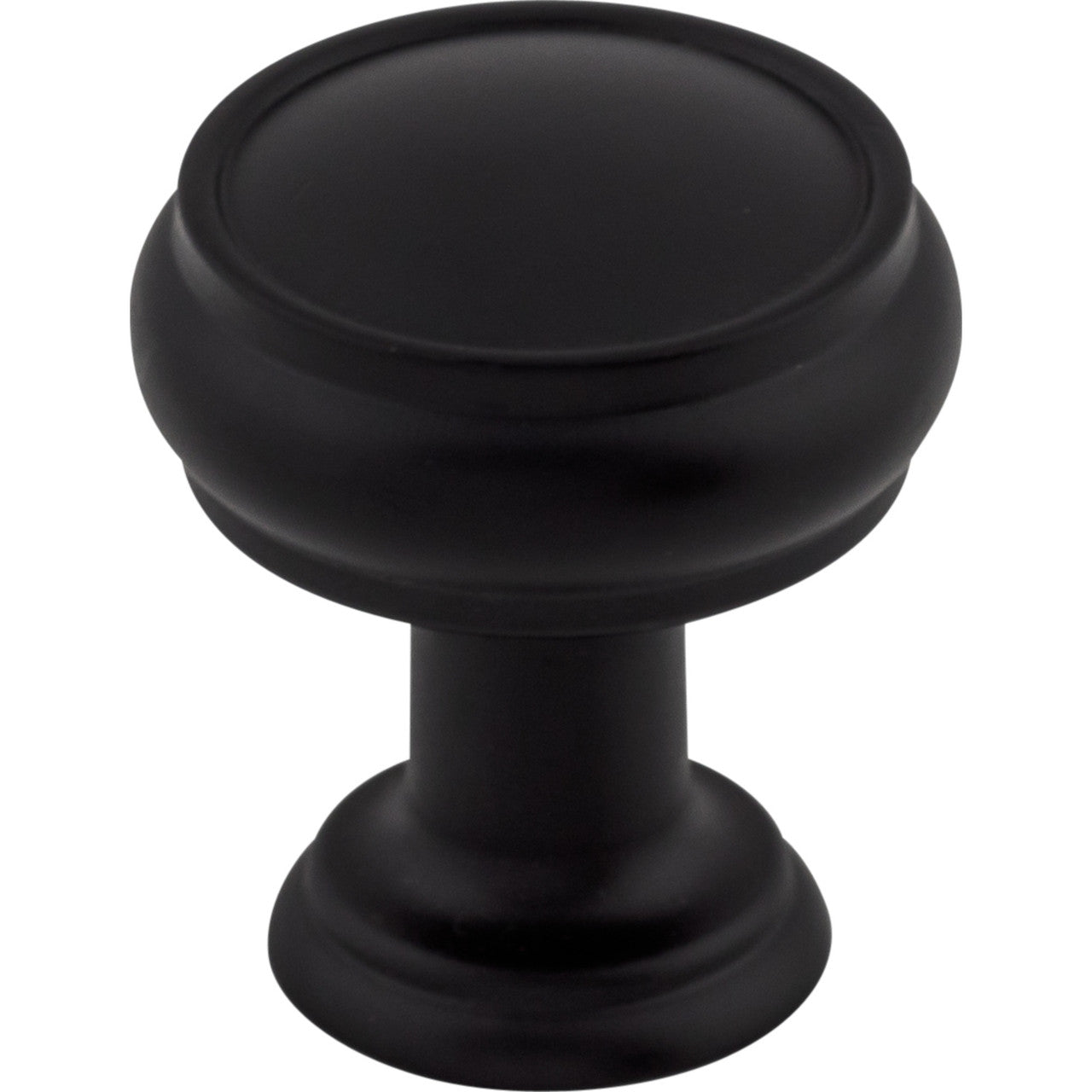 Top Knobs TK830BLK: 1" Eden Round Cabinet Knob - Flat Black