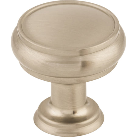 Top Knobs TK831BSN: 1-3/16" Eden Round Cabinet Knob - Brushed Satin Nickel