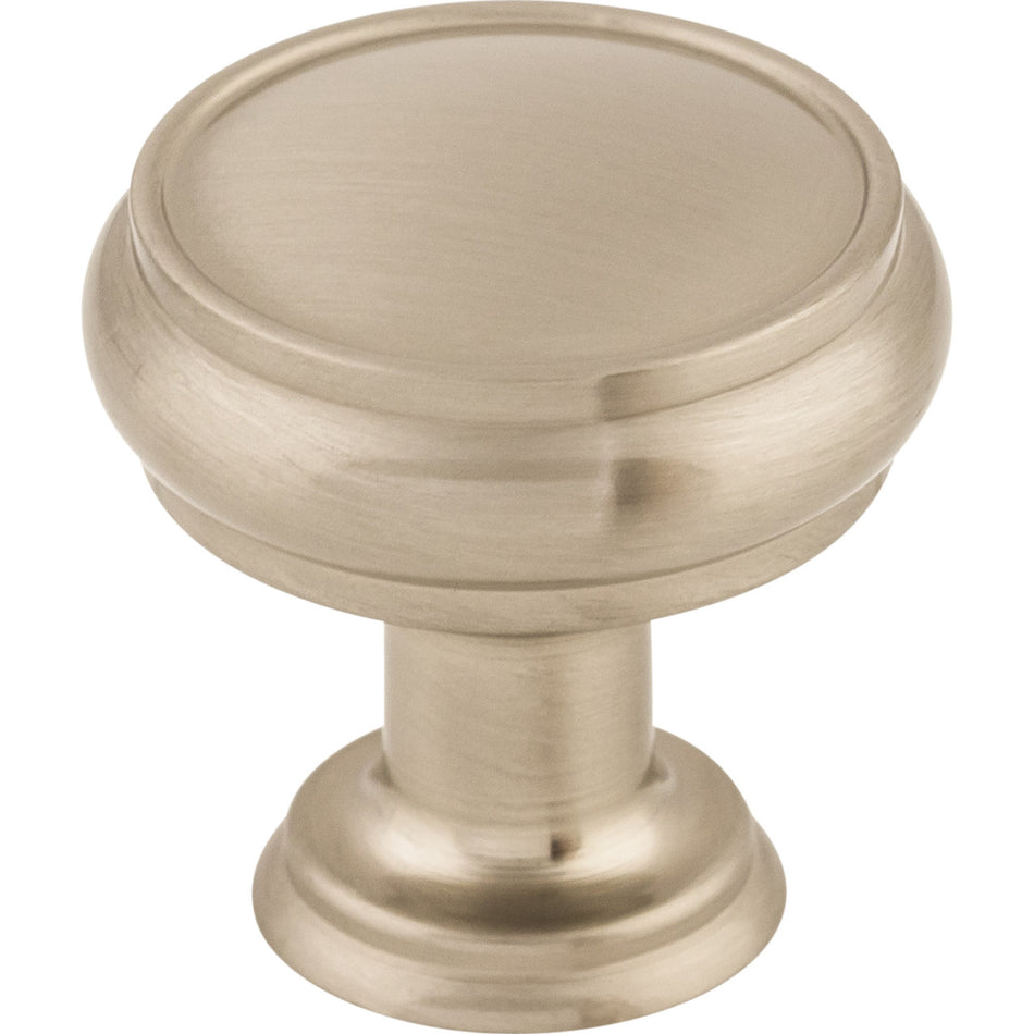 Top Knobs TK831BSN: 1-3/16" Eden Round Cabinet Knob - Brushed Satin Nickel