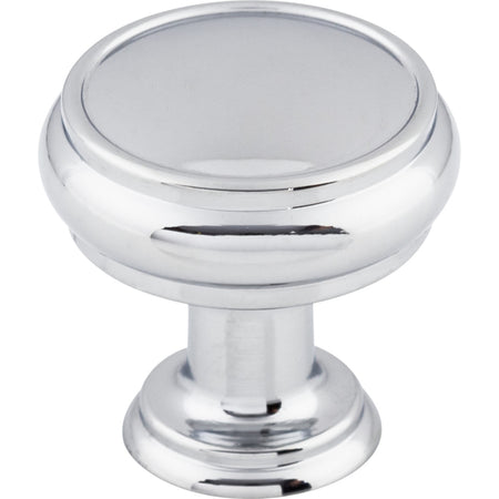 Top Knobs TK831PC: 1-3/16" Eden Round Cabinet Knob - Polished Chrome