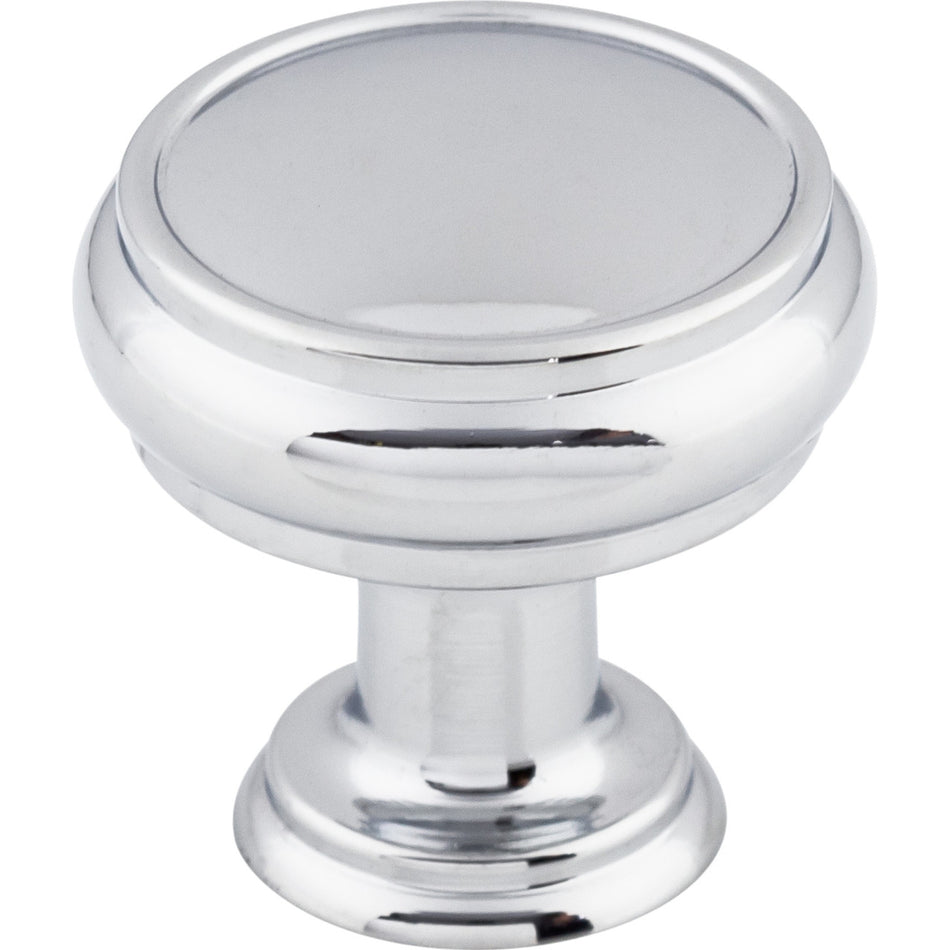 Top Knobs TK831PC: 1-3/16" Eden Round Cabinet Knob - Polished Chrome