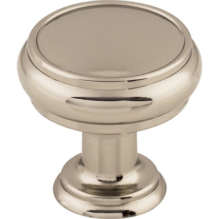 Top Knobs TK831PN: 1-3/16" Eden Round Cabinet Knob - Polished Nickel