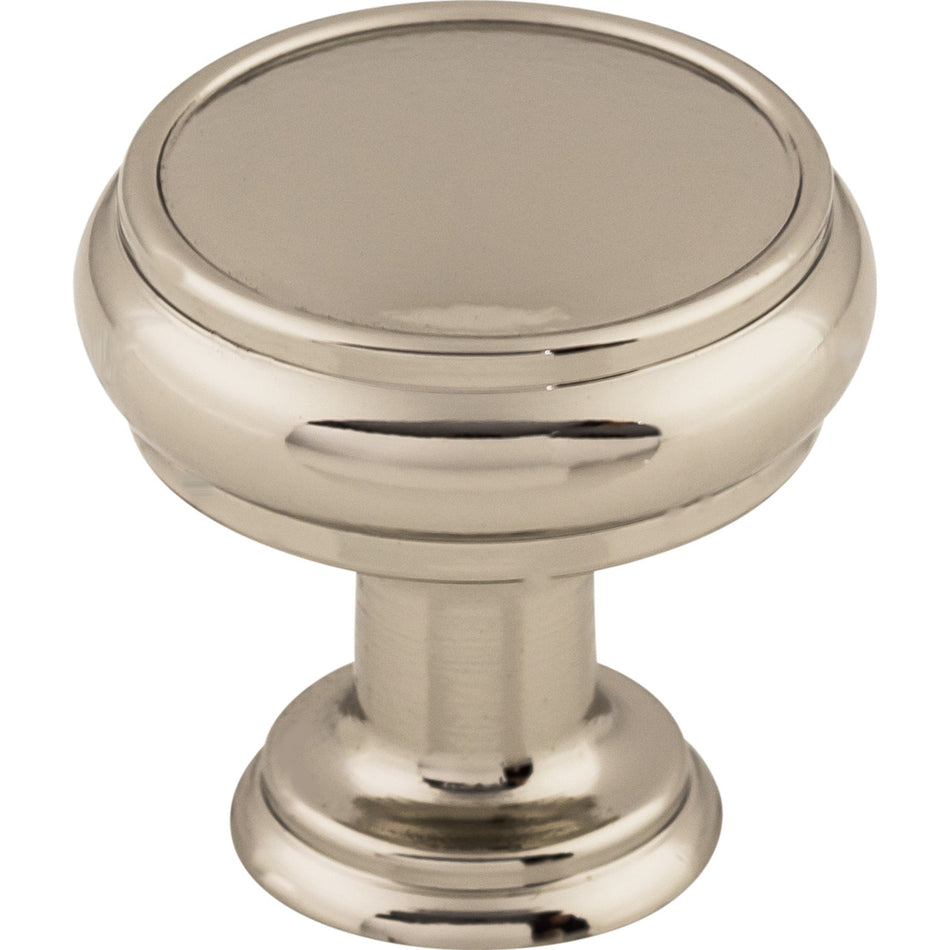 Top Knobs TK831PN: 1-3/16" Eden Round Cabinet Knob - Polished Nickel