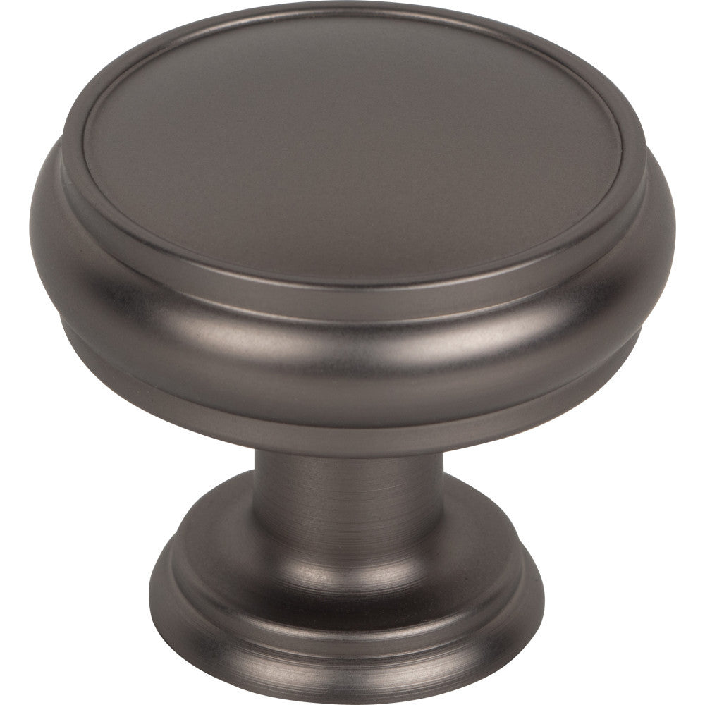 Top Knobs TK832AG: 1-3/8" Eden Round Cabinet Knob - Ash Gray