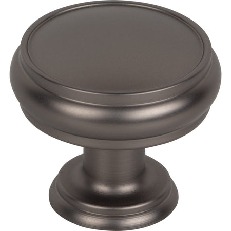 Top Knobs TK832AG: 1-3/8" Eden Round Cabinet Knob - Ash Gray