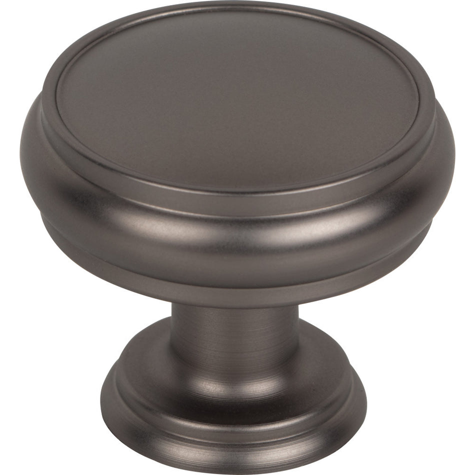 Top Knobs TK832AG: 1-3/8" Eden Round Cabinet Knob - Ash Gray