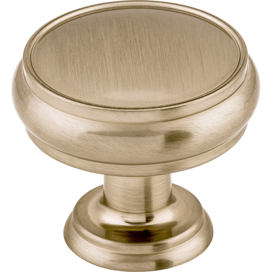 Top Knobs TK832BSN: 1-3/8" Eden Round Cabinet Knob - Brushed Satin Nickel