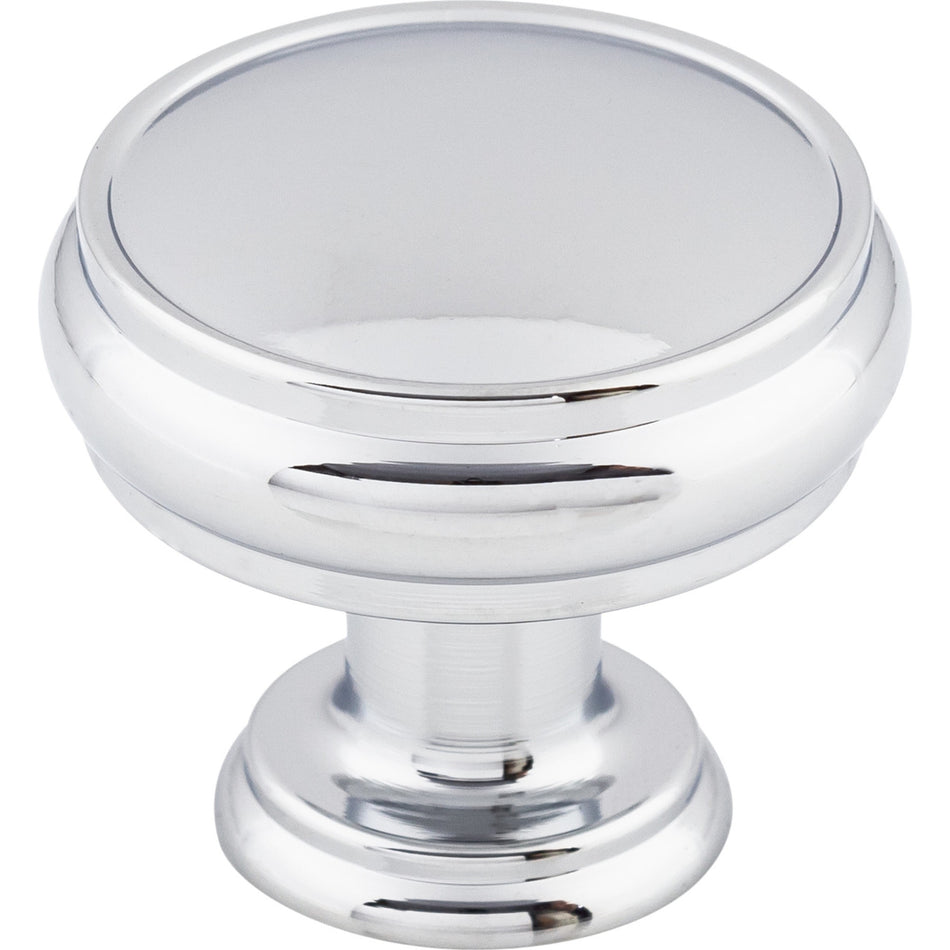 Top Knobs TK832PC: 1-3/8" Eden Round Cabinet Knob - Polished Chrome