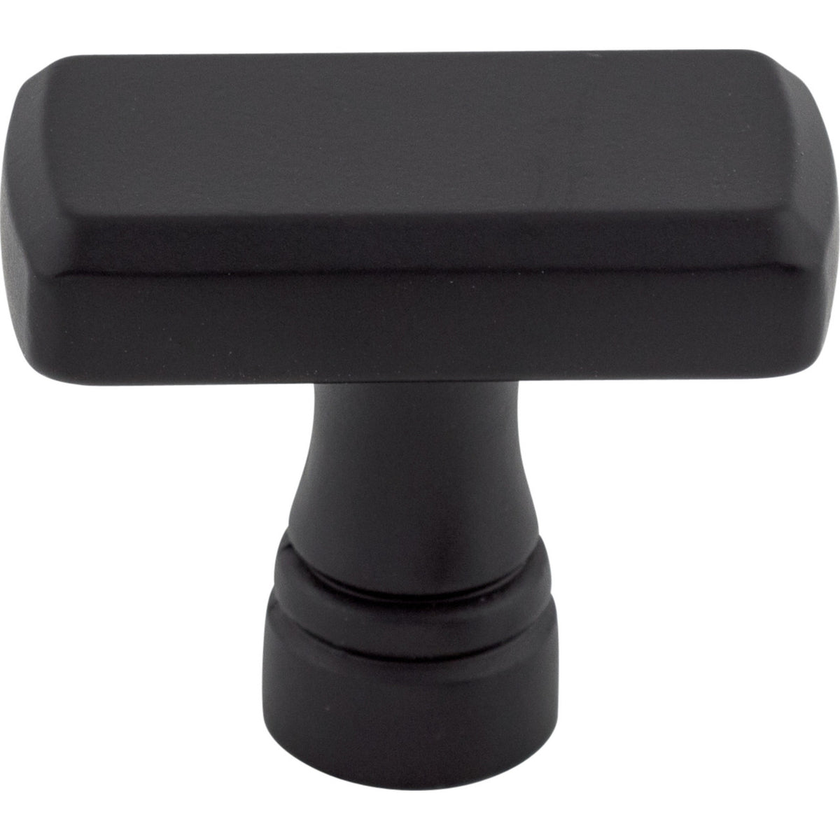 Top Knobs TK850BLK: 1-3/8" Kingsbridge T-Bar Cabinet Knob - Flat Black
