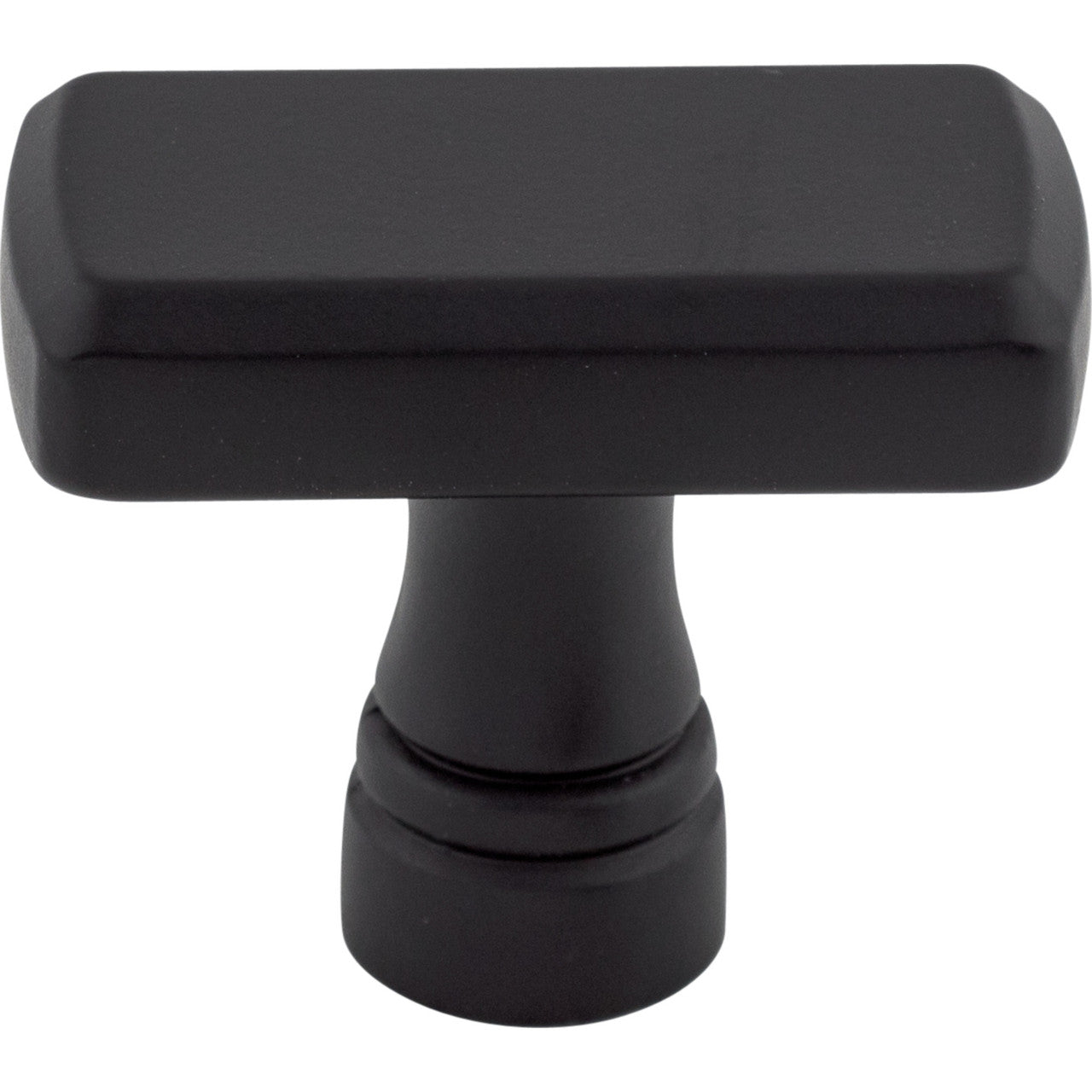 Top Knobs TK850BLK: 1-3/8" Kingsbridge T-Bar Cabinet Knob - Flat Black
