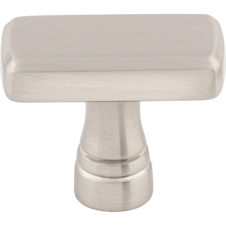 Top Knobs TK850BSN: 1-3/8" Kingsbridge T-Bar Cabinet Knob - Brushed Satin Nickel