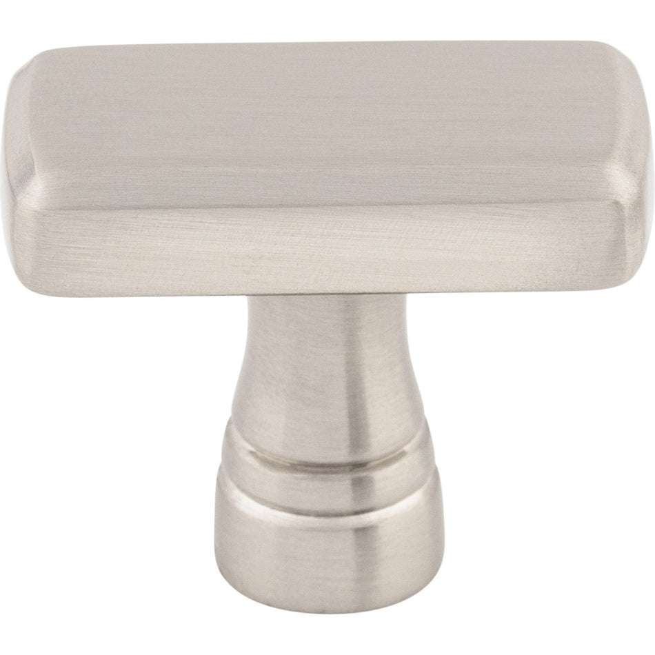 Top Knobs TK850BSN: 1-3/8" Kingsbridge T-Bar Cabinet Knob - Brushed Satin Nickel