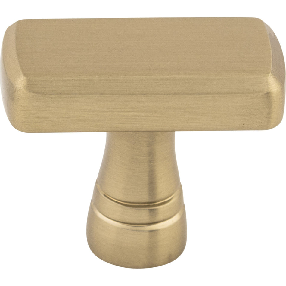 Top Knobs TK850HB: 1-3/8" Kingsbridge T-Bar Cabinet Knob - Honey Bronze