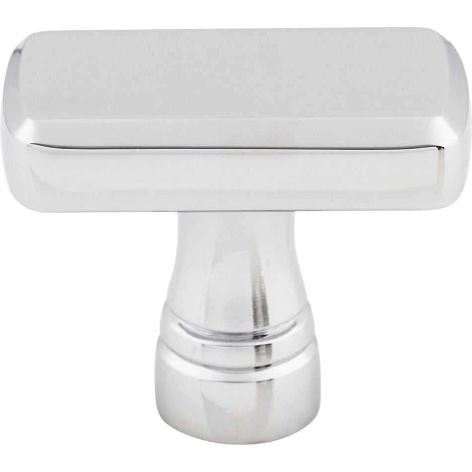 Top Knobs TK850PC: 1-3/8" Kingsbridge T-Bar Cabinet Knob - Polished Chrome