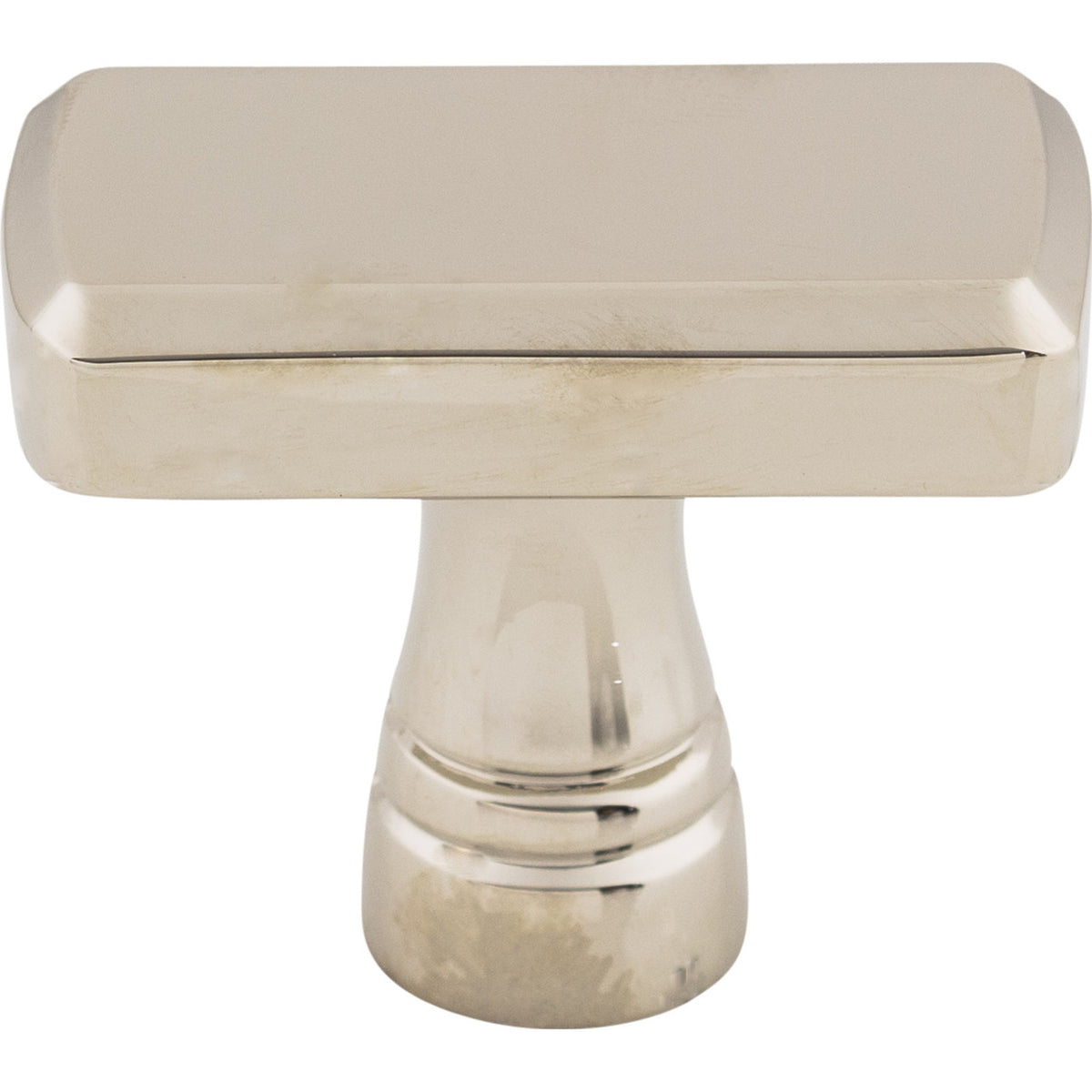 Top Knobs TK850PN: 1-3/8" Kingsbridge T-Bar Cabinet Knob - Polished Nickel