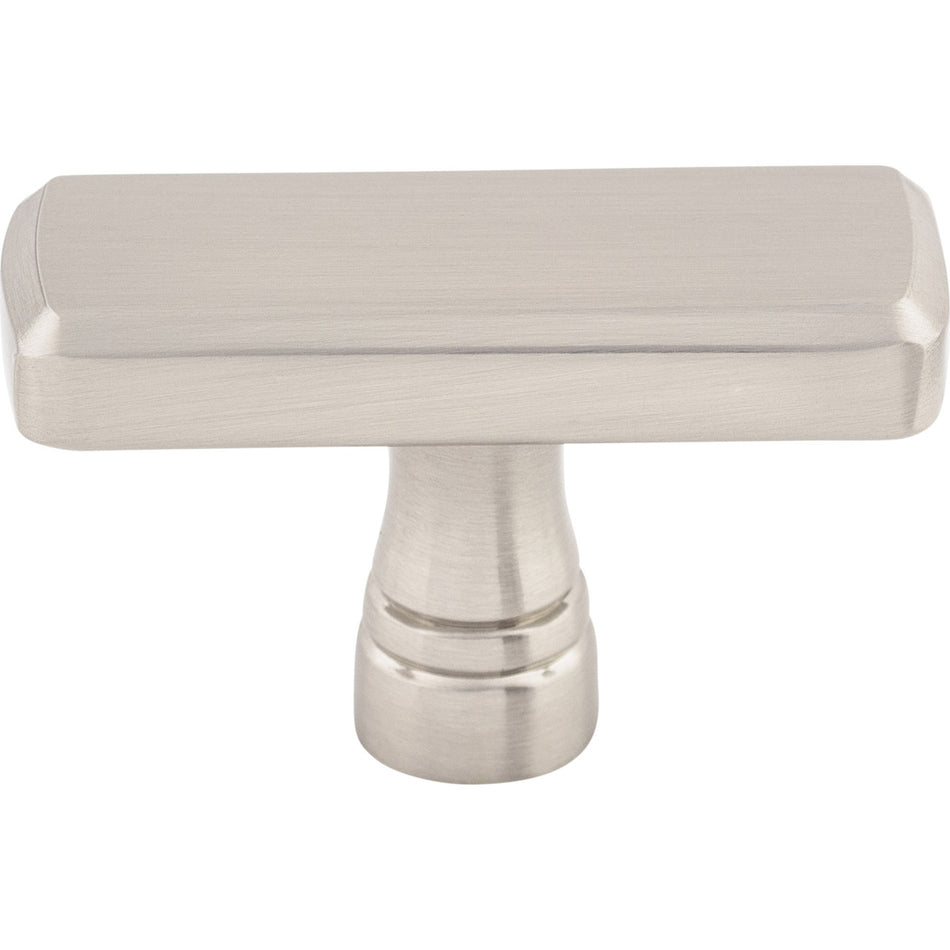 Top Knobs TK851BSN: 1-7/8" Kingsbridge T-Bar Cabinet Knob - Brushed Satin Nickel